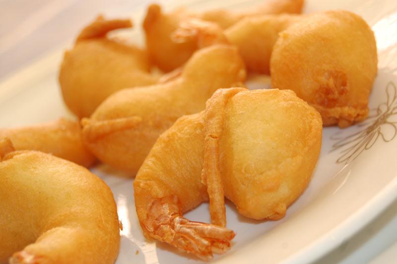 Gambas a la gabardina